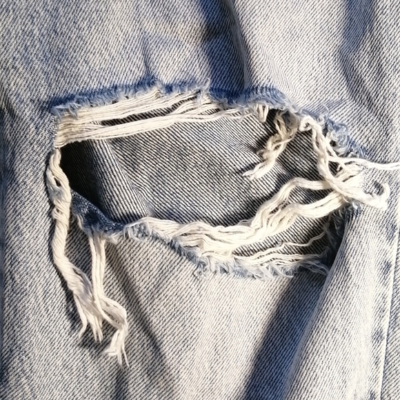 SOLD Garage Distressed Knee Straight Leg Jeans - Picture 5 of 8